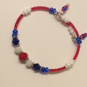 Beaded Bracelet Red White & Blue 🇺🇸